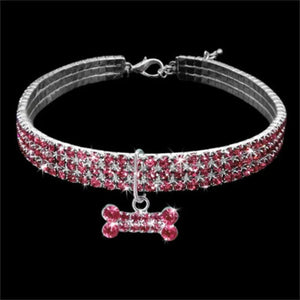 Planet Gates Dog Collar Rhinestone Jewelry Chihuahua Crystal Jewelry Adjustable Engraved Text Dog Collar