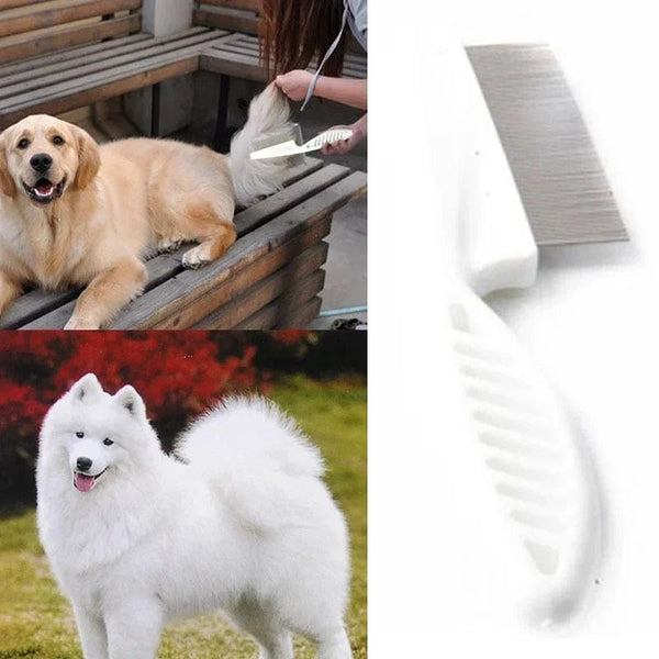 Planet Gates Dog comb Cat dog pet stainless steel comfortable flea comb Home pet animal care protection flea comb
