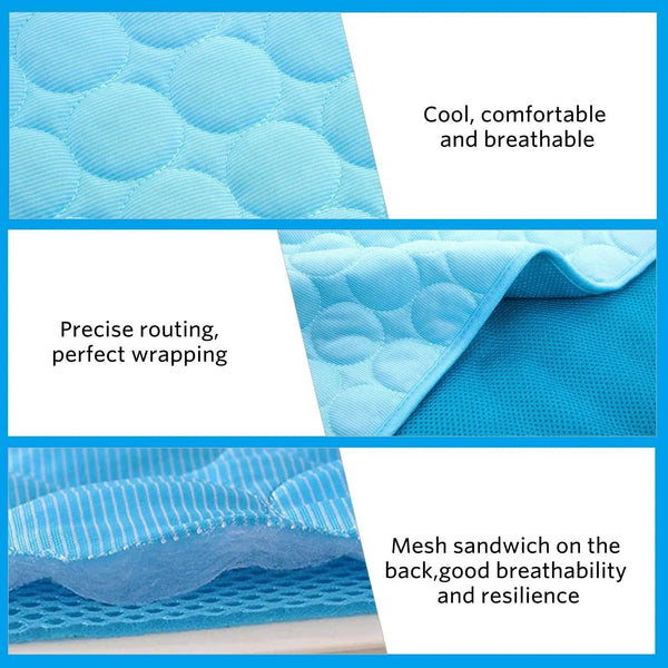 Planet Gates Dog Cooling Mat Summer Pad for Dogs Cat Blanket Breathable dog Bed Kennel Puppy Sleeping Sofa Cushion Dog Accessories