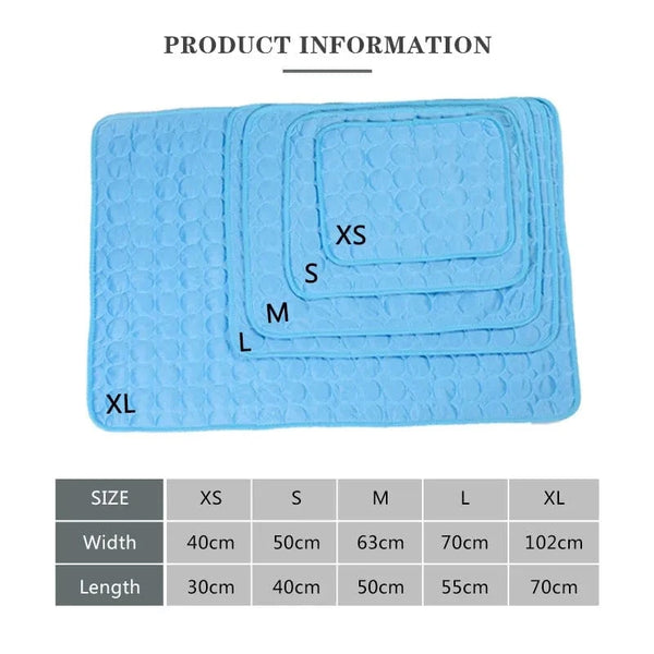 Planet Gates Dog Cooling Mat Summer Pad for Dogs Cat Blanket Breathable dog Bed Kennel Puppy Sleeping Sofa Cushion Dog Accessories