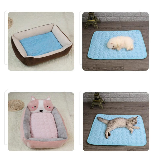 Planet Gates Dog Cooling Mat Summer Pad Pet Mat Bed for Dogs Cat Blanket Sofa Breathable Summer Washable Pet Supplies Accessories