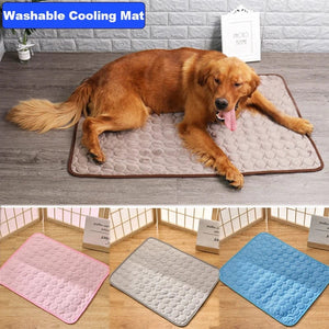 Planet Gates Dog Cooling Mat Summer Pad Pet Mat Bed for Dogs Cat Blanket Sofa Breathable Summer Washable Pet Supplies Accessories
