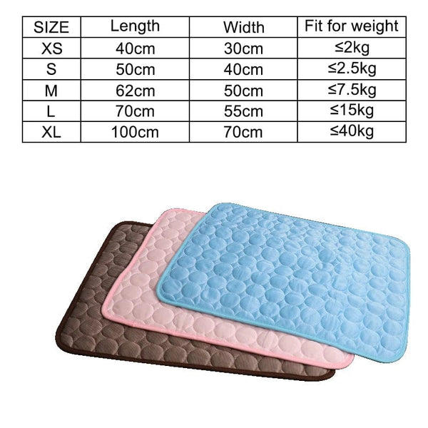 Planet Gates Dog Cooling Mat Summer Pad Pet Mat Bed for Dogs Cat Blanket Sofa Breathable Summer Washable Pet Supplies Accessories
