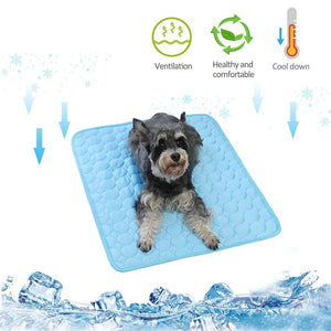 Planet Gates Dog Cooling Mat Summer Pad Pet Mat Bed for Dogs Cat Blanket Sofa Breathable Summer Washable Pet Supplies Accessories