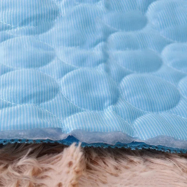 Planet Gates Dog Cooling Pad Ice Silk Fabric Self Cooling Gel Breathable Washable Summer Pet Mat for Dogs Cats Sofa Kennel Bed Comfortable La