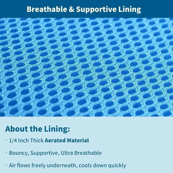 Planet Gates Dog Cooling Pad Ice Silk Fabric Self Cooling Gel Breathable Washable Summer Pet Mat for Dogs Cats Sofa Kennel Bed Comfortable La