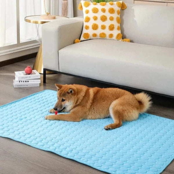 Planet Gates Dog Cooling Pad Ice Silk Fabric Self Cooling Gel Breathable Washable Summer Pet Mat for Dogs Cats Sofa Kennel Bed Comfortable La