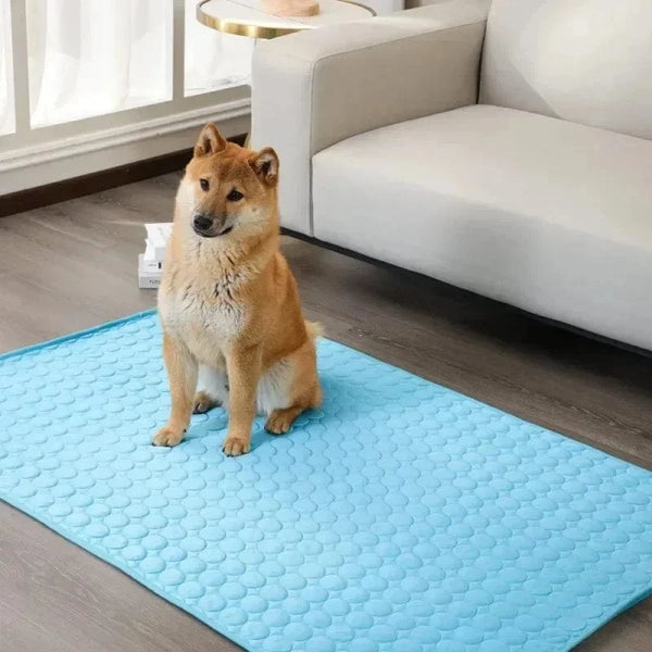 Planet Gates Dog Cooling Pad Ice Silk Fabric Self Cooling Gel Breathable Washable Summer Pet Mat for Dogs Cats Sofa Kennel Bed Comfortable La