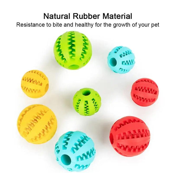 Planet Gates Dog Food Ball Pet Dog Toy Interactive Rubber Balls for Small Large Dogs Puppy Cat Chewing Toys Pet Tooth Cleaning