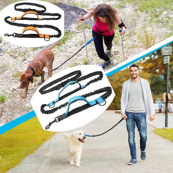 Planet Gates Dog Leash Hands-free Leash Suitable for Pets Running and Walking Dog Harness Collar Jogging Leash Adjustable Multi-Dog Leash Use