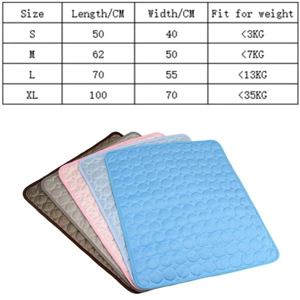 Planet Gates Dog Mat Cooling Summer Pad For Dogs Cat Blanket Sofa Breathable Pet Bed Washable For Small Medium Large Dogs