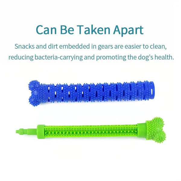 Planet Gates Dog Molar Stick Food Grade Bone Shape Dog Tooth Cleaning Interactive Bite Resistant for Small Pet with Slight Bite Force