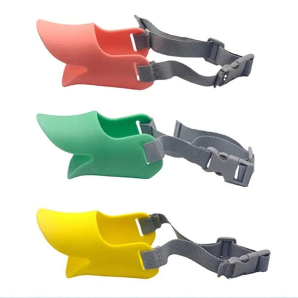 Planet Gates Dog Muzzle Silicone Duck Muzzle Mask for Pet Dogs Anti Bite Stop Barking Small Large Dog Mouth Muzzles Pet Dog Accessories