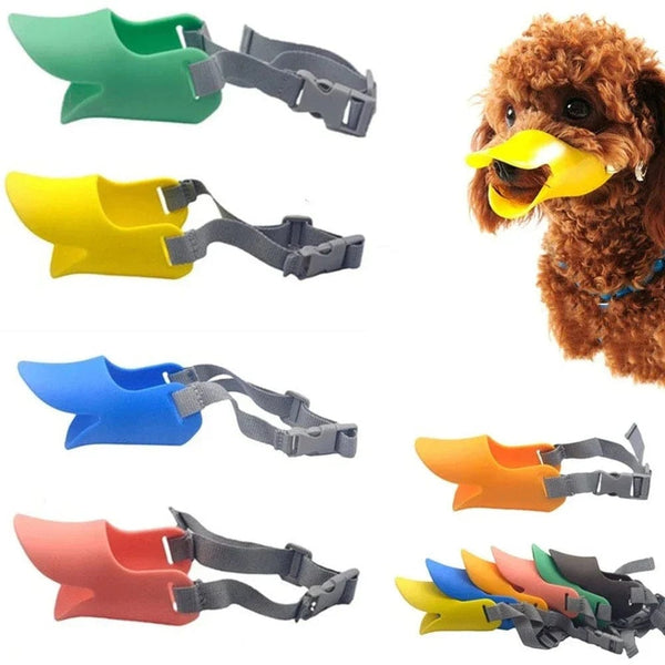 Planet Gates Dog Muzzle Silicone Duck Muzzle Mask for Pet Dogs Anti Bite Stop Barking Small Large Dog Mouth Muzzles Pet Dog Accessories