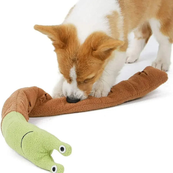 Planet Gates Dog Squeak Toys Pet Sniffing Plush Snails Toys Tibetan Food Molar Puzzle Dog Toys Interactive Cat Dog Puzzle Toy Feeder Wholsale