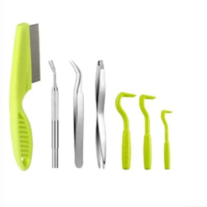 Planet Gates Dog Tick Remover Kit Easy Use Flea Remover Hook Tweezer For Dogs Tick Clamp Pets Cat Dog Miates Flea Extractor Accessories