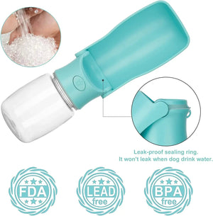 Planet Gates Dog Water Bottle - Foldable Dog Water Dispenser for Outdoor Walking, Portable Pet Water Bottle for Travel, Leak Proof,BPA Free