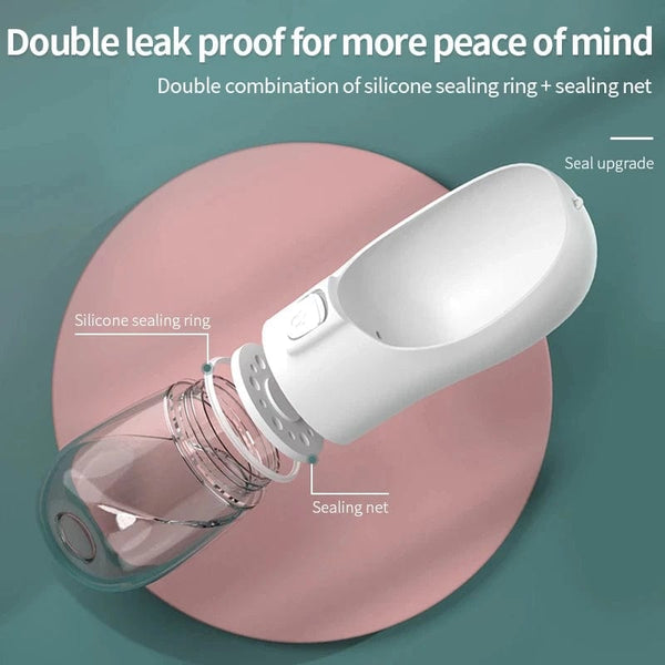 Planet Gates Dog Water Bottle Portable Pet Drinking Bottle for Dogs Cats Outdoor Travel Walking Puppy Drinker Kitten Waterer Dog Accessories