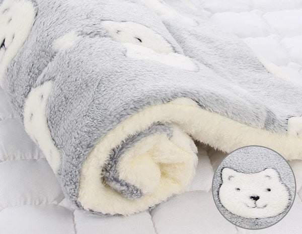 Planet Gates Dogs Cats Blanket Bed Mat Soft Coral Fleece Winter Thicken Warm Sleeping Dog Beds for Small Pet Medium Supply Dropshipping