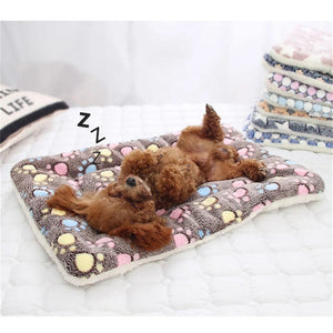 Planet Gates Dogs Cats Blanket Bed Mat Soft Coral Fleece Winter Thicken Warm Sleeping Dog Beds for Small Pet Medium Supply Dropshipping