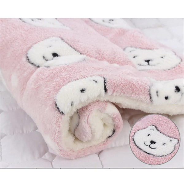 Planet Gates Dogs Cats Blanket Bed Mat Soft Coral Fleece Winter Thicken Warm Sleeping Dog Beds for Small Pet Medium Supply Dropshipping