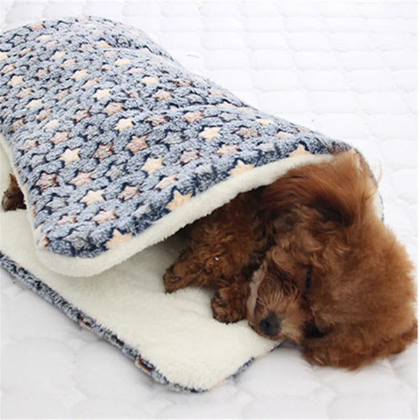 Planet Gates Dogs Cats Blanket Bed Mat Soft Coral Fleece Winter Thicken Warm Sleeping Dog Beds for Small Pet Medium Supply Dropshipping