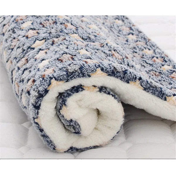 Planet Gates Dogs Cats Blanket Bed Mat Soft Coral Fleece Winter Thicken Warm Sleeping Dog Beds for Small Pet Medium Supply Dropshipping