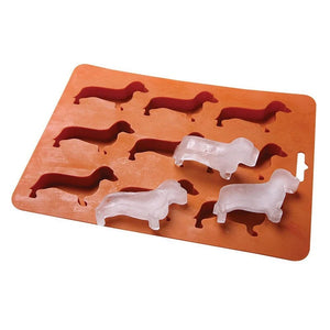Planet Gates dogs Creative Silicone Dachshund Puppy Shaped Ice Cube Chocolate Cookie Mold DIY Home Ice Tray Kitchen Tools silicone mold gadgets