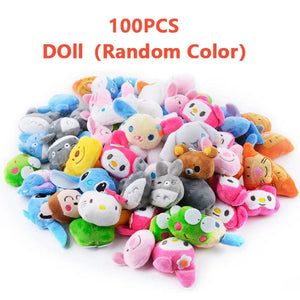 Planet Gates Doll 100PCS / CHINA Mini 6 * 4CM Small Soft Stuffed Animal Plush Plush Toy Doll Design Rabbit Bear And Other Multi-model Small Toys Baby kids Gifts