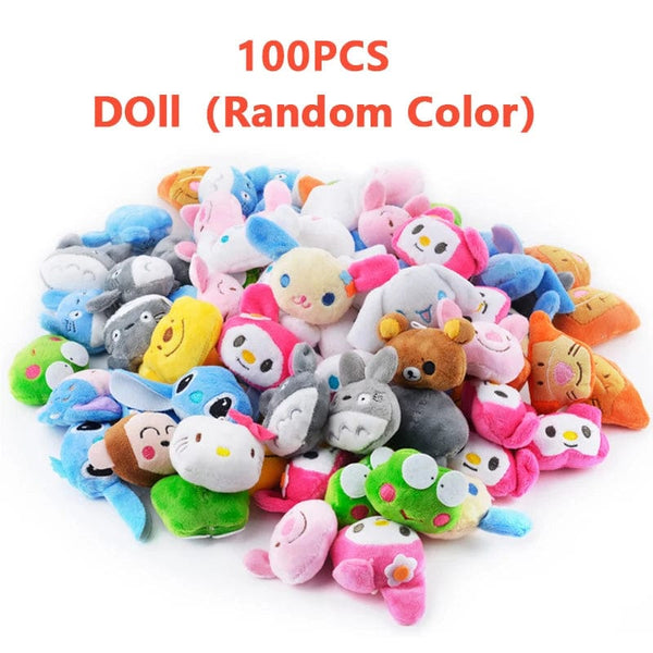 Planet Gates Doll 100PCS / CHINA Mini 6 * 4CM Small Soft Stuffed Animal Plush Plush Toy Doll Design Rabbit Bear And Other Multi-model Small Toys Baby kids Gifts