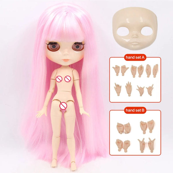 Planet Gates Doll and hands AB / CHINA / 30cm height ICY DBS Blyth Doll Joint Body 30CM BJD Toy White Shiny Face and frosted Face with Extra Hands AB and Panel 1/6 DIY Fashion Doll