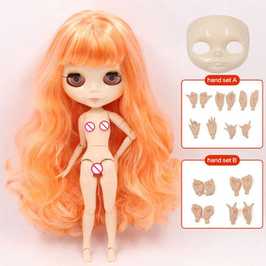 Planet Gates Doll and hands AB / CHINA / 30cm height ICY DBS Blyth Doll Joint Body 30CM BJD Toy White Shiny Face and frosted Face with Extra Hands AB and Panel 1/6 DIY Fashion Doll
