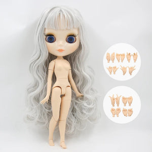 Planet Gates Doll and hands AB / CHINA / 30cm height ICY DBS Blyth Doll Joint Body 30CM BJD Toy White Shiny Face and frosted Face with Extra Hands AB and Panel 1/6 DIY Fashion Doll