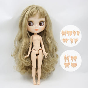 Planet Gates Doll and hands AB / CHINA / 30cm height ICY DBS Blyth Doll Joint Body 30CM BJD Toy White Shiny Face and frosted Face with Extra Hands AB and Panel 1/6 DIY Fashion Doll