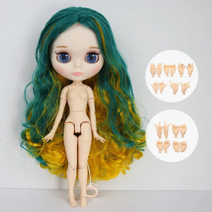 Planet Gates Doll and hands AB / CHINA / 30cm height ICY DBS Blyth Doll Joint Body 30CM BJD Toy White Shiny Face and frosted Face with Extra Hands AB and Panel 1/6 DIY Fashion Doll