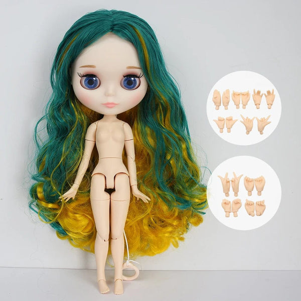 Planet Gates Doll and hands AB / CHINA / 30cm height ICY DBS Blyth Doll Joint Body 30CM BJD Toy White Shiny Face and frosted Face with Extra Hands AB and Panel 1/6 DIY Fashion Doll