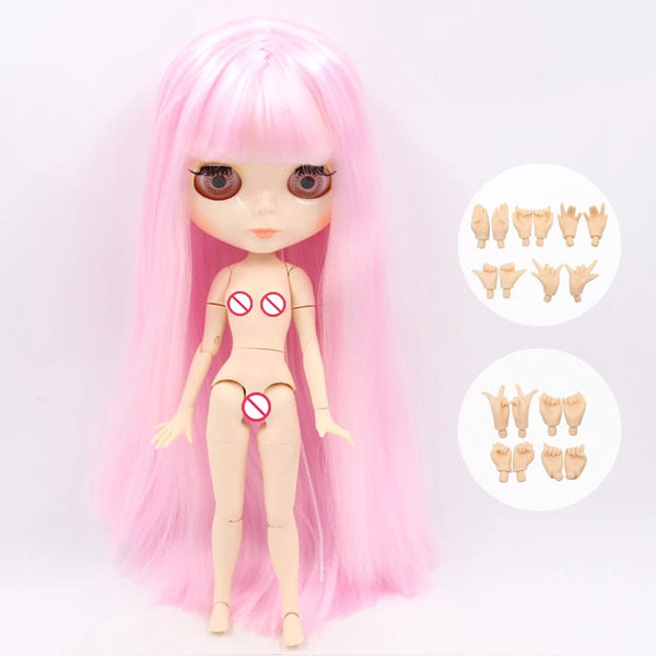 Planet Gates Doll and hands AB / CHINA / 30cm height ICY DBS Blyth Doll Joint Body 30CM BJD Toy White Shiny Face and frosted Face with Extra Hands AB and Panel 1/6 DIY Fashion Doll