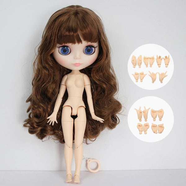Planet Gates Doll and hands AB / CHINA / 30cm height ICY DBS Blyth Doll Joint Body 30CM BJD Toy White Shiny Face and frosted Face with Extra Hands AB and Panel 1/6 DIY Fashion Doll