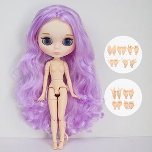 Planet Gates Doll and hands AB / CHINA / 30cm height ICY DBS Blyth Doll Joint Body 30CM BJD Toy White Shiny Face and frosted Face with Extra Hands AB and Panel 1/6 DIY Fashion Doll