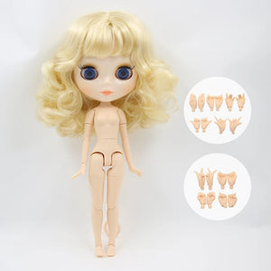 Planet Gates Doll and hands AB / CHINA / 30cm height ICY DBS Blyth Doll Joint Body 30CM BJD Toy White Shiny Face and frosted Face with Extra Hands AB and Panel 1/6 DIY Fashion Doll