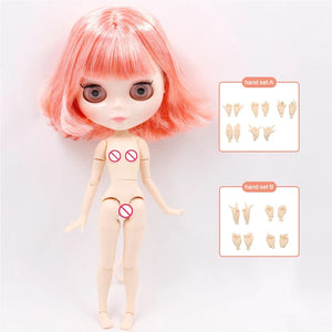 Planet Gates Doll and hands AB / CHINA / 30cm height ICY DBS Blyth Doll Joint Body 30CM BJD Toy White Shiny Face and frosted Face with Extra Hands AB and Panel 1/6 DIY Fashion Doll