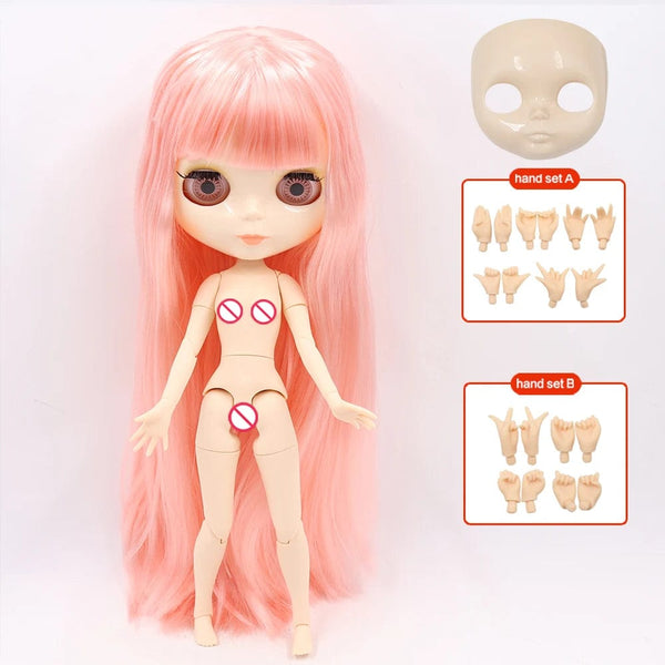 Planet Gates Doll and hands AB / CHINA / 30cm height ICY DBS Blyth Doll Joint Body 30CM BJD Toy White Shiny Face and frosted Face with Extra Hands AB and Panel 1/6 DIY Fashion Doll