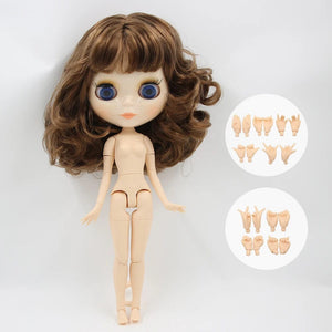 Planet Gates Doll and hands AB / CHINA / 30cm height ICY DBS Blyth Doll Joint Body 30CM BJD Toy White Shiny Face and frosted Face with Extra Hands AB and Panel 1/6 DIY Fashion Doll