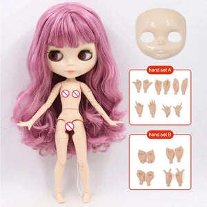 Planet Gates Doll and hands AB / CHINA / 30cm height ICY DBS Blyth Doll Joint Body 30CM BJD Toy White Shiny Face and frosted Face with Extra Hands AB and Panel 1/6 DIY Fashion Doll