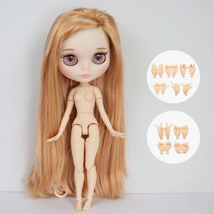 Planet Gates Doll and hands AB / CHINA / 30cm height ICY DBS Blyth Doll Joint Body 30CM BJD Toy White Shiny Face and frosted Face with Extra Hands AB and Panel 1/6 DIY Fashion Doll