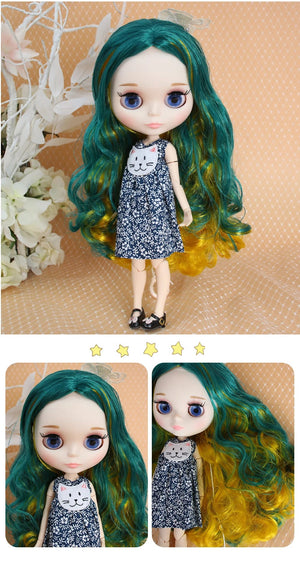 Planet Gates Doll and hands AB / CHINA / 30cm height ICY DBS Blyth Doll Joint Body 30CM BJD Toy White Shiny Face and frosted Face with Extra Hands AB and Panel 1/6 DIY Fashion Doll