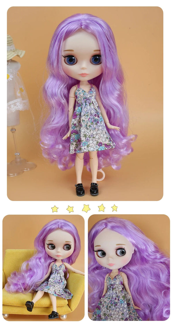 Planet Gates Doll and hands AB / CHINA / 30cm height ICY DBS Blyth Doll Joint Body 30CM BJD Toy White Shiny Face and frosted Face with Extra Hands AB and Panel 1/6 DIY Fashion Doll