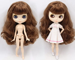 Planet Gates Doll and hands AB / CHINA / 30cm height ICY DBS Blyth Doll Joint Body 30CM BJD Toy White Shiny Face and frosted Face with Extra Hands AB and Panel 1/6 DIY Fashion Doll