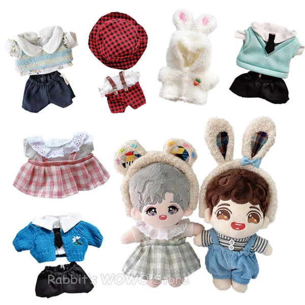 Planet Gates Doll Clothes for 20cm Idol Dolls Accessories Plush Doll's Clothing Sweater Stuffed Toy Dolls Outfit for Korea Kpop EXO Dolls