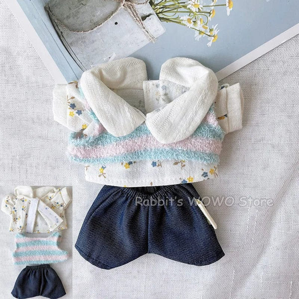 Planet Gates Doll Clothes for 20cm Idol Dolls Accessories Plush Doll's Clothing Sweater Stuffed Toy Dolls Outfit for Korea Kpop EXO Dolls